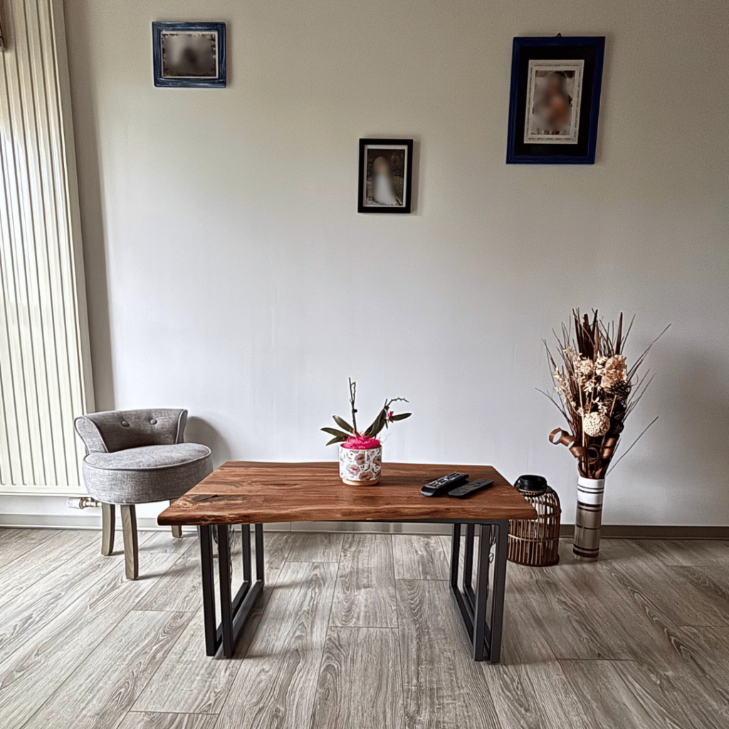 Table basse design bois massif