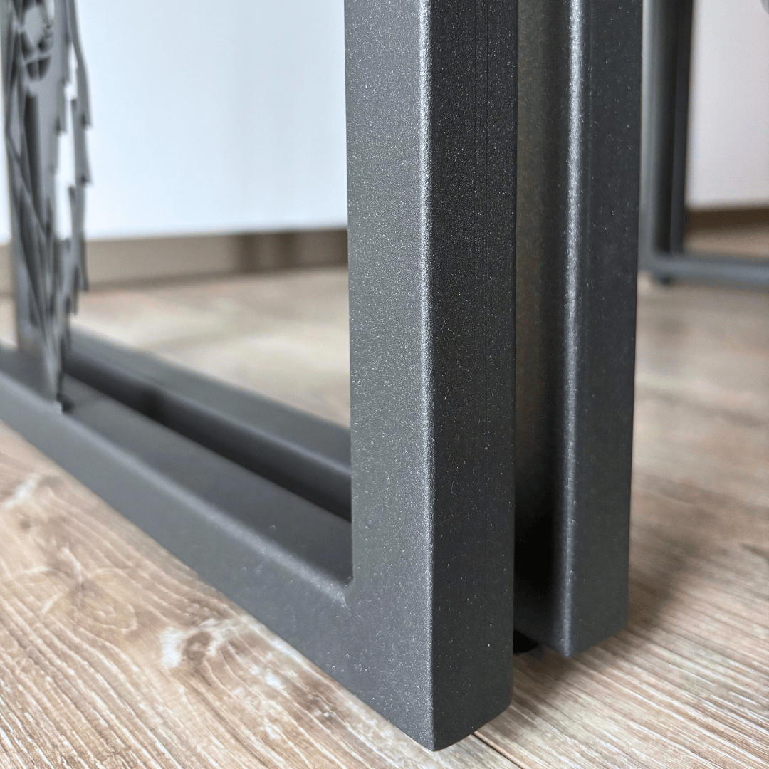 Table bois et métal thermolaqué