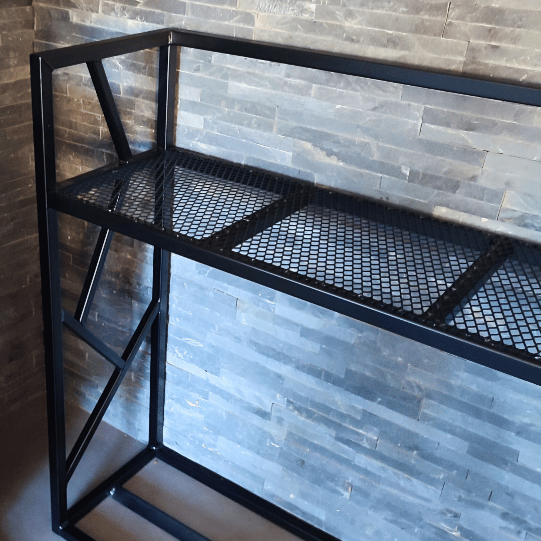 Range-bûches design pour feu de cheminée