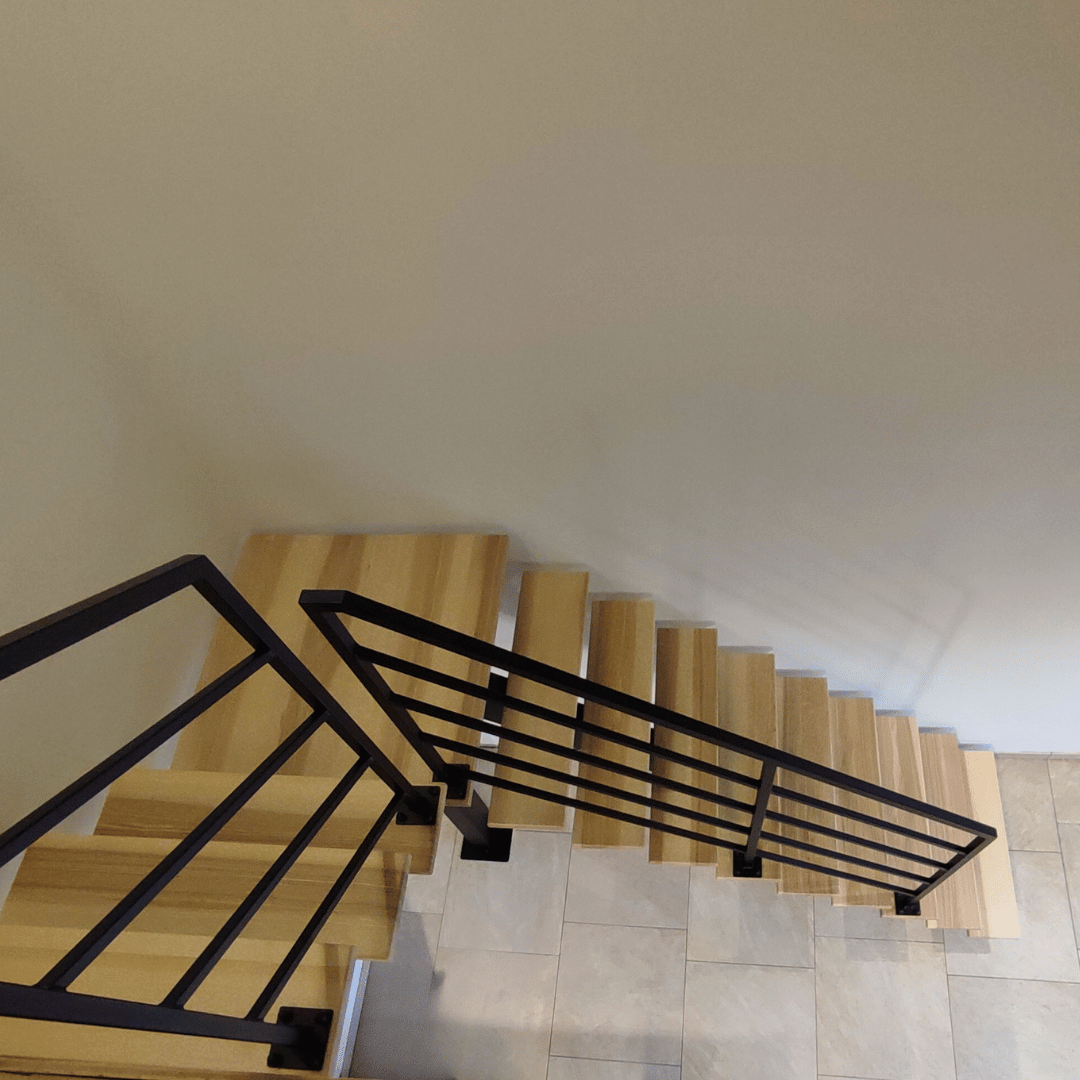 escalier et garde-corps fabriqué artisanalement